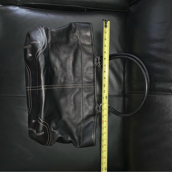 Coach Black Leather Tote - Picture 7 of 11